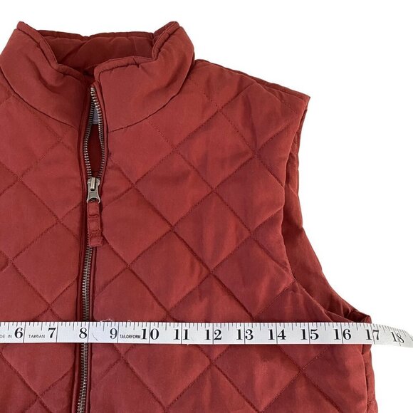 Laura‎ Scott Full Zip Quilted Puffer Vest With Pockets Women's M Outdoor Classic - Picture 7 of 11